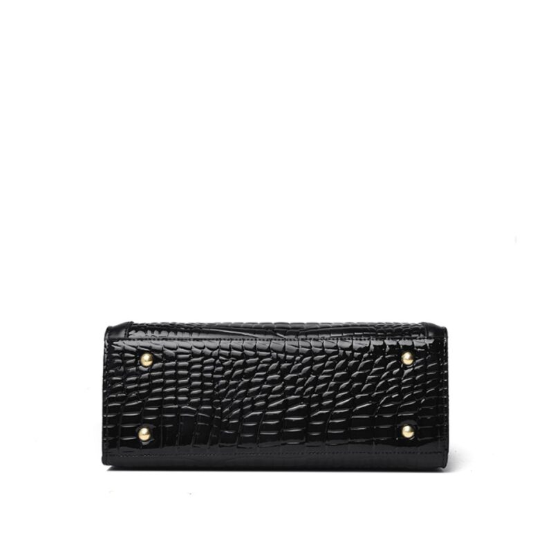 Leather Women’s Handbag – Designer Shoulder & Crossbody Bag with Two-Layer Hobo Style - Image 4