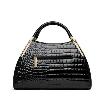 Leather Women’s Handbag – Designer Shoulder & Crossbody Bag with Two-Layer Hobo Style