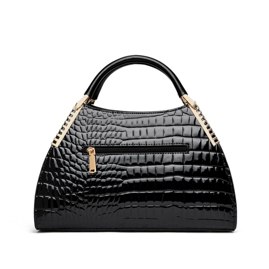 Leather Women’s Handbag – Designer Shoulder & Crossbody Bag with Two-Layer Hobo Style